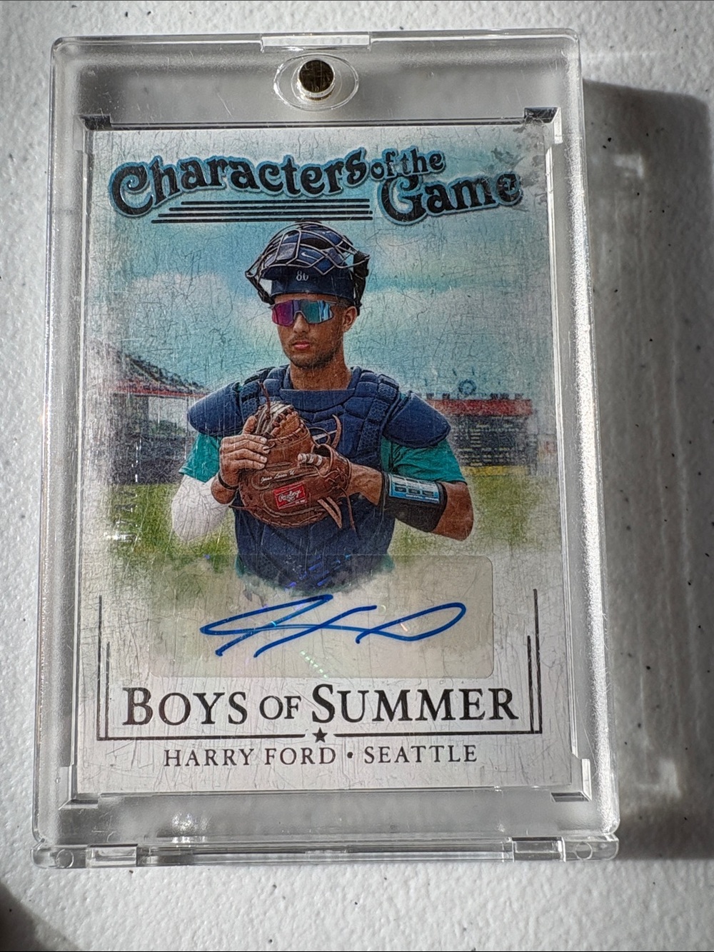 Panini Characters of the Game Blue Autograph Card - Harry Ford